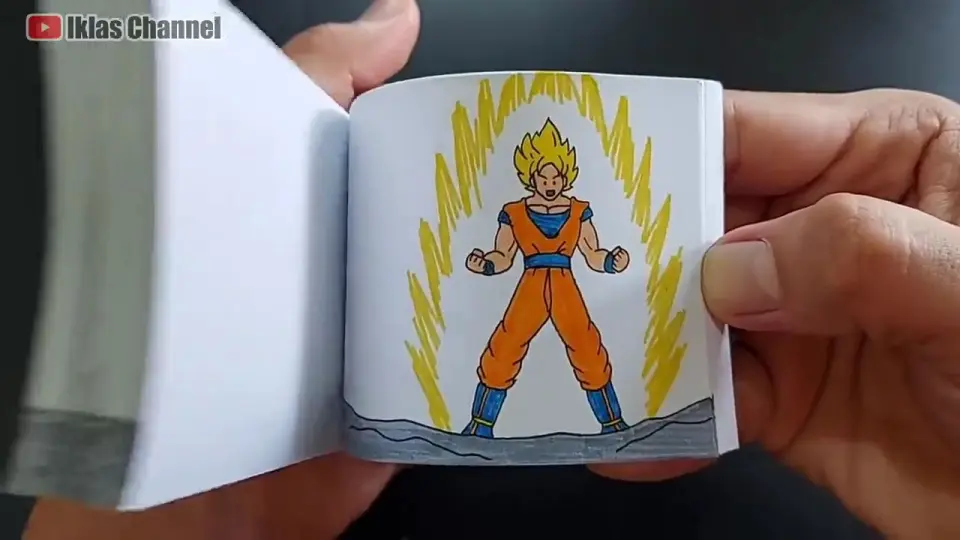 Flipbook Son Goku - Super Saiyan - Dragon Ball - Bstation