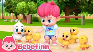 YouTube Bebefinn | Five Little Ducks 🦆| EP136 | Song for Kids | Bebefinn Nursery Rhymes | Views+25