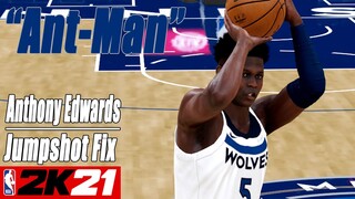 Anthony Edwards Jumpshot Fix NBA2K21 with Side-by-Side Comparison