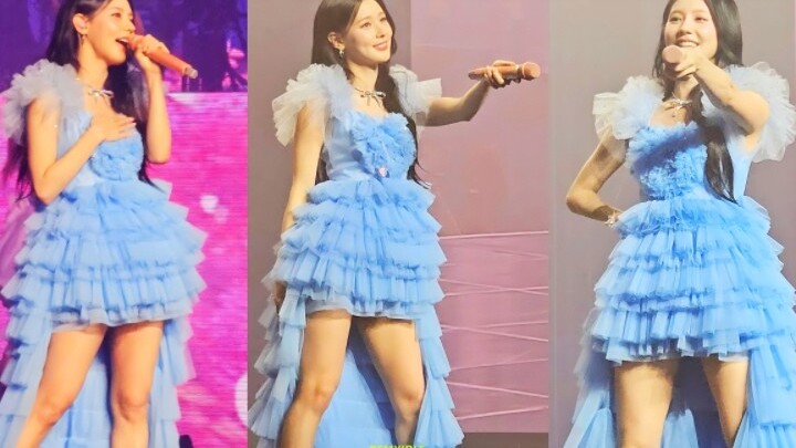 [Zhao Meiyuan] Concert solo performance on the Drive stage in a blue dress!