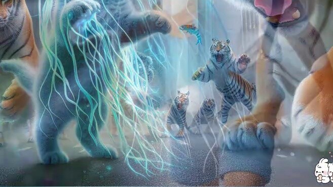 Jellyfish Cat is so powerful that its venom and electric current can easily kill a group of tigers.