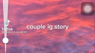 Couple ig story