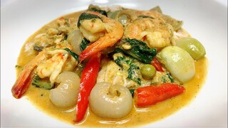 แกงเขียวหวานลำไยกุ้ง by ครัวแล้วแต่เอ๋จ้าา
