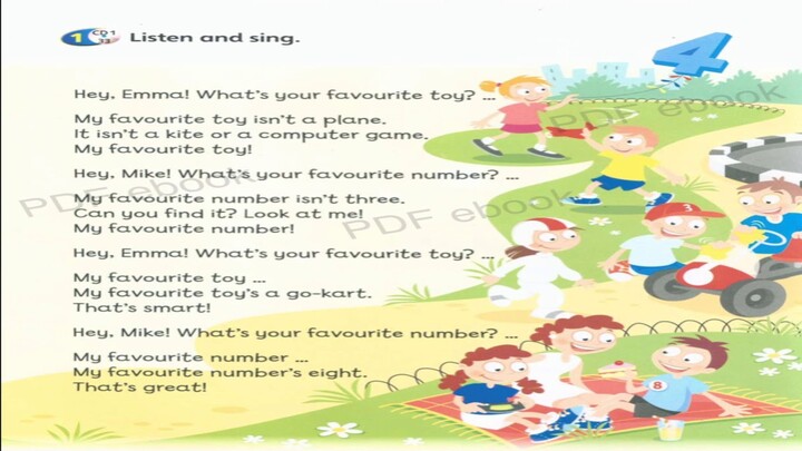 Super Minds Student Book 1 Unit 2 page 24 Audio 33 Let's Play Listen and Sing