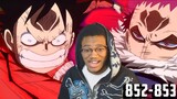 LUFFY VS KATAKURI BEGINS! One Piece Reaction Episode 852-853 REACTION