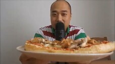Eating Homemade Pizza Asmr