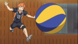 Hinata who catches the ball without saying "Oops"