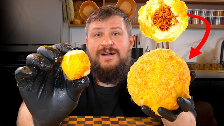 Bóng phô mai mì gà cay khổng lồ cực đại hóa! Nạp năng lượng linh hồn siêu mạnh!