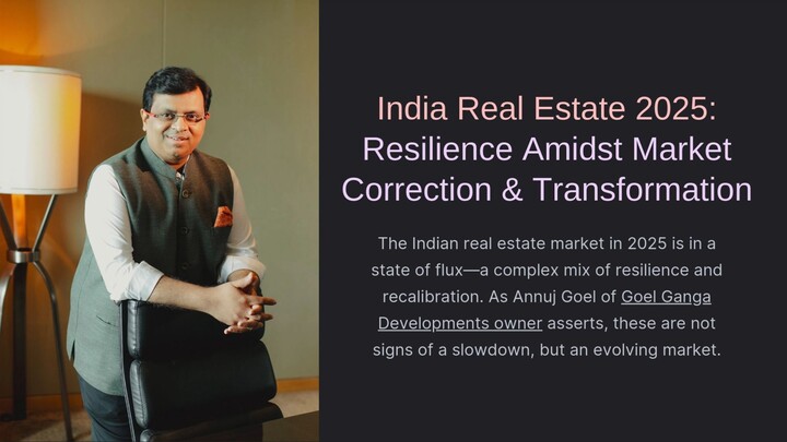 Annuj Goel Ganga Group: India Real Estate 2025 Resilience & Transformation