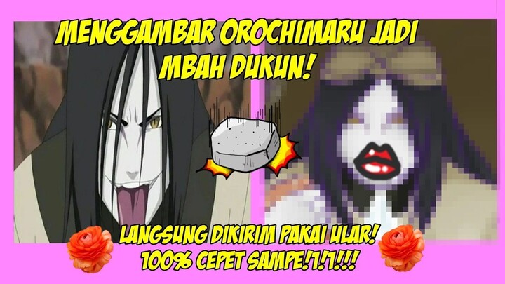 Menggambar OROCHIMARU jadi Mbah Dukun! Terima santet online @!