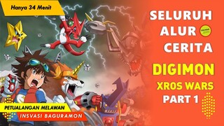 Awal Petualangan di Dunia Digital !! RECAP ALUR CERITA ANIME DIGIMON XROS WARS PART 1 | 34 Menit