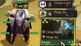 SWAIN 3 SAO + 7 THANH LỊCH - 1 XỊT HỒI FULL CÂY MÁU BẤT TỬ TẠI ĐTCL MÙA 6.5