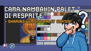 Cara Nambahin Palet Warna di aplikasi Resprite + Share Website Palet Gratis