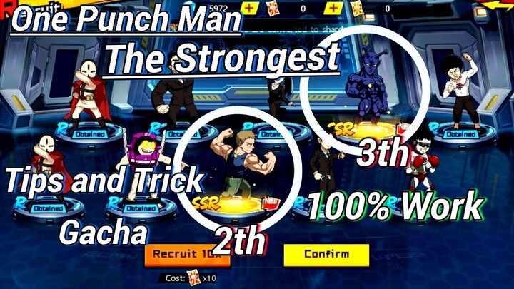 One Punch Man Gacha | Tips and Trick Gacha 100% Work - One Punch Man The Strongest