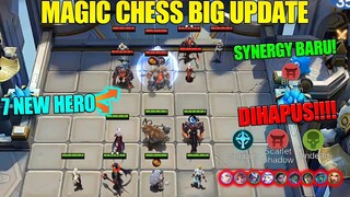 UPDATE BESAR BESARAN MAGIC CHESS - PENGHAPUSAN SYNERGY & HERO! MENAMBAH 7 HERO BARU! PATCH 1.4.62