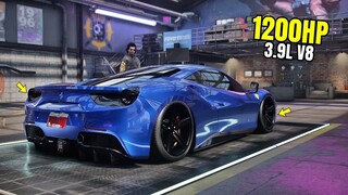 Need for Speed Heat Gameplay - 1200HP FERRARI 488 GTB Customization | Max Build 400+