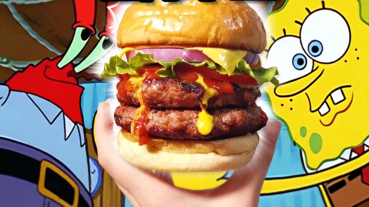 Tôi đã phải khóc khi còn nhỏ! Phục hồi 200% món bánh Krabby Patties thơm ngon trong "SpongeBob Squar