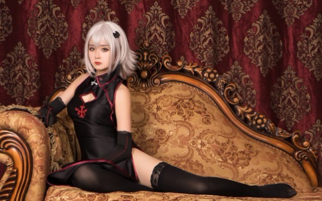 [คอลเลกชัน cos] Miss Fate/Grand Order คอสเพลย์ Joan of Arc cheongsam Joan of Arc นี้*ีกว่าอนิเมชั่