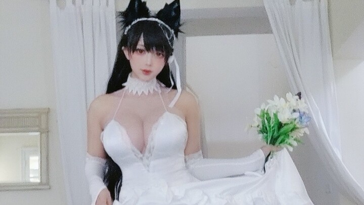 【Date Cake】Wedding Dress Atago cos