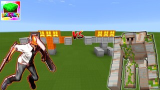 CHAINSAW MAN vs MUTANT IRON GOLEM in LOKICRAFT