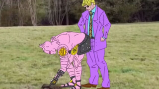 Anime|"JOJO" Spoof Clip|Killer Queen Detonates Cow Doo