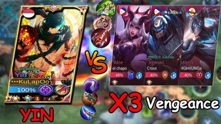 YIN vs X3 Vengeance User | How To Counter Vengeance | MLBB