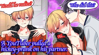 【BL Anime】What if I had hickeys, how would he react? kind of a prank. 【Yaoi】