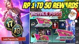 MONTH 17 ROYALE PASS | MONTH 18 ROYALE PASS | 1 TO 50 LEAKS | RP50 OUTIFT & RP40 GUN FIRST LOOK !