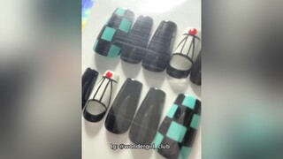 Reply to  Uñitas de Tanjiro💚🖤 nails kimetsu_no_yaiba demonslayer tanjiro fyp