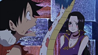 One is in love, the other is brainless. They are a perfect match #luffy#empress