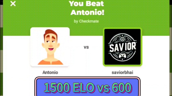 Chess  1500 ELO BOT vs ME 600 ELO HINDI