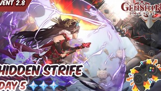 กิจกรรม Hidden Strife วันที่ 4 Genshin Impact 2.8