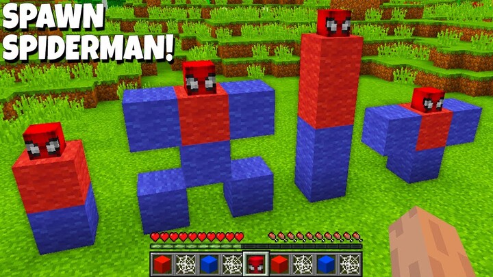 What is the BEST WAY TO SPAWN SPIDERMANS in Minecraft ? HOW TO SUMMON BEST SPIDERMAN GOLEM !