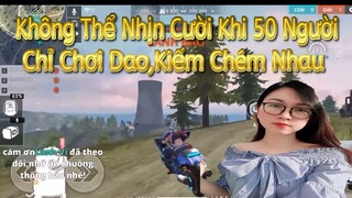 [FREEFIRE] -  Không Thể Nhịn Cười Khi 50 Người Cầm Kiếm Chém Nhau - Chipi Gaming