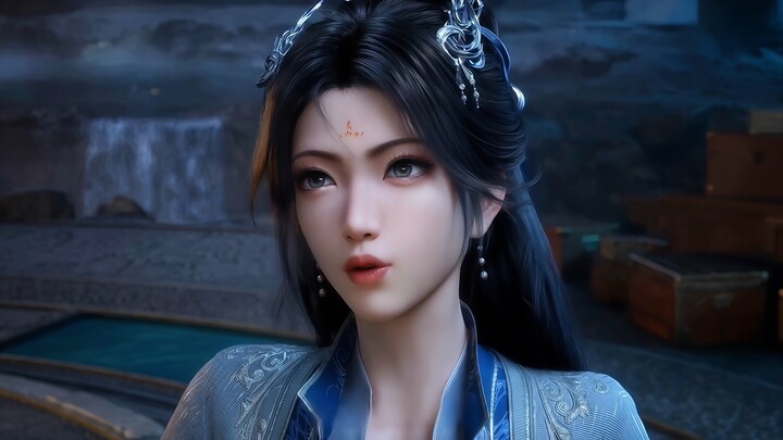 Jealously and furtive glances! Wan’er’s smile is almost splitting her face in two, while Han Li sudd