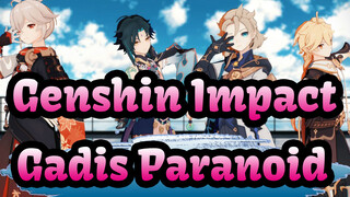 Genshin Impact | [Albedo & Xiao & Aether & Kazuha] Gadis Paranoid