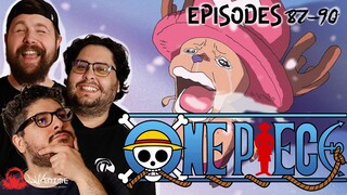 BAND REACTS: ONE PIECE EP 87-90 REACTION | FIRST TIME WATCHING ONE PIECE ANIME | CHOPPER IS AWESOME!