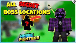 ALL SECRET BOSS LOCATION | ANIME FIGHTERS SIMULATOR | ROBLOX