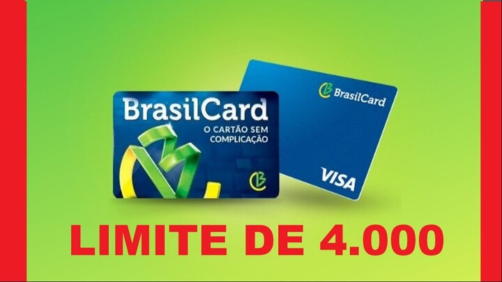 Cartão de Crédito BrasilCard - Limite 5.000