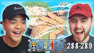 FRANKY TURNING UP! - One Piece Episode 288 & 289 REACTION + REVIEW!