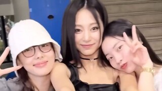 林娜琏+周子瑜+金多贤 TWICE合体Run Away打歌后台cha！