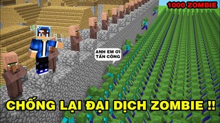 Mình Đã Chống Lại Đại Dịch Zombie | Tấn Công Làng Bằng Bẫy Lava | TRONG MINECRAFT PE..!!