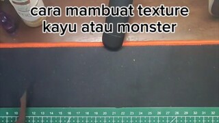 cara membuat texture kayu atau monster pada busa hati / eva foam