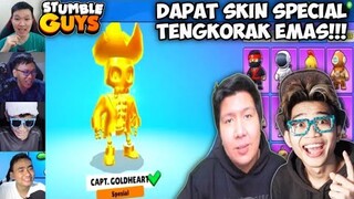 Reaksi Windah Basudara & Frost Diamond Mendapatkan Skin Special Tengkorak Emas | Stumble Guys