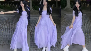 Wear a long dress and dance "Waltz of Love" at night