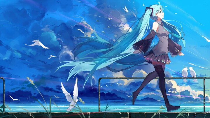 [Live Wallpaper/Hatsune Miku] About the princess wanting to take a walk on the beach and sing a song