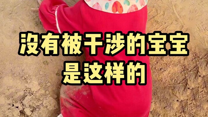 Babies who aren’t constantly interfered with are just like this: Let’s be parents who don’t spoil th