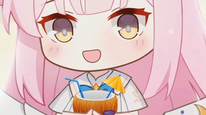 يا معلّم، الجو حارّ هكذا، دعني أفتح لك جوزة هند يا ميكا!