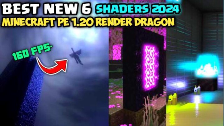 BARU!! TOP 6 SHADERS MCPE 2024 | SUPPORT 1.20+ RD | BISA DI SEMUA DEVICE KENTANG RAM 1GB +