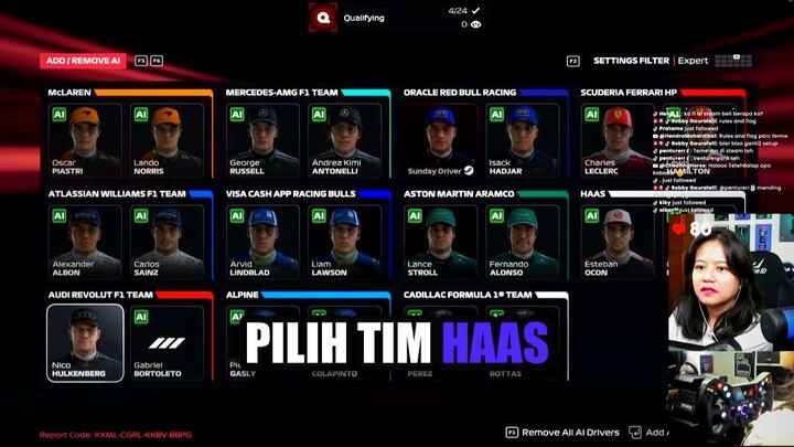 Pilih Tim Haas